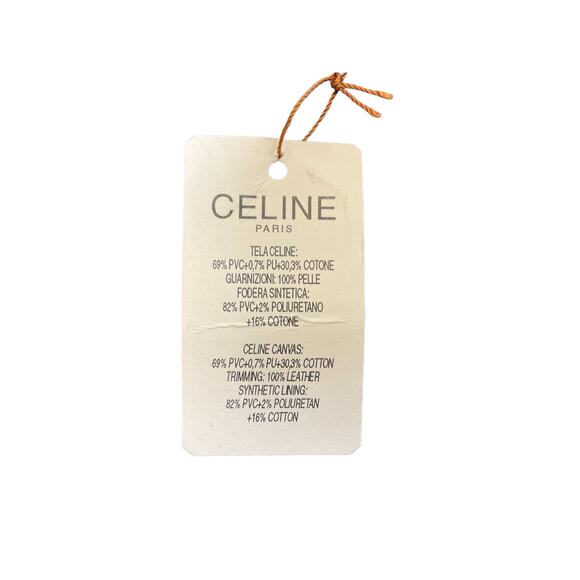 Celine Macadam Monogram Logo Pattern Small Vintage Clutch Bag Brown Leather - Picture 8 of 9